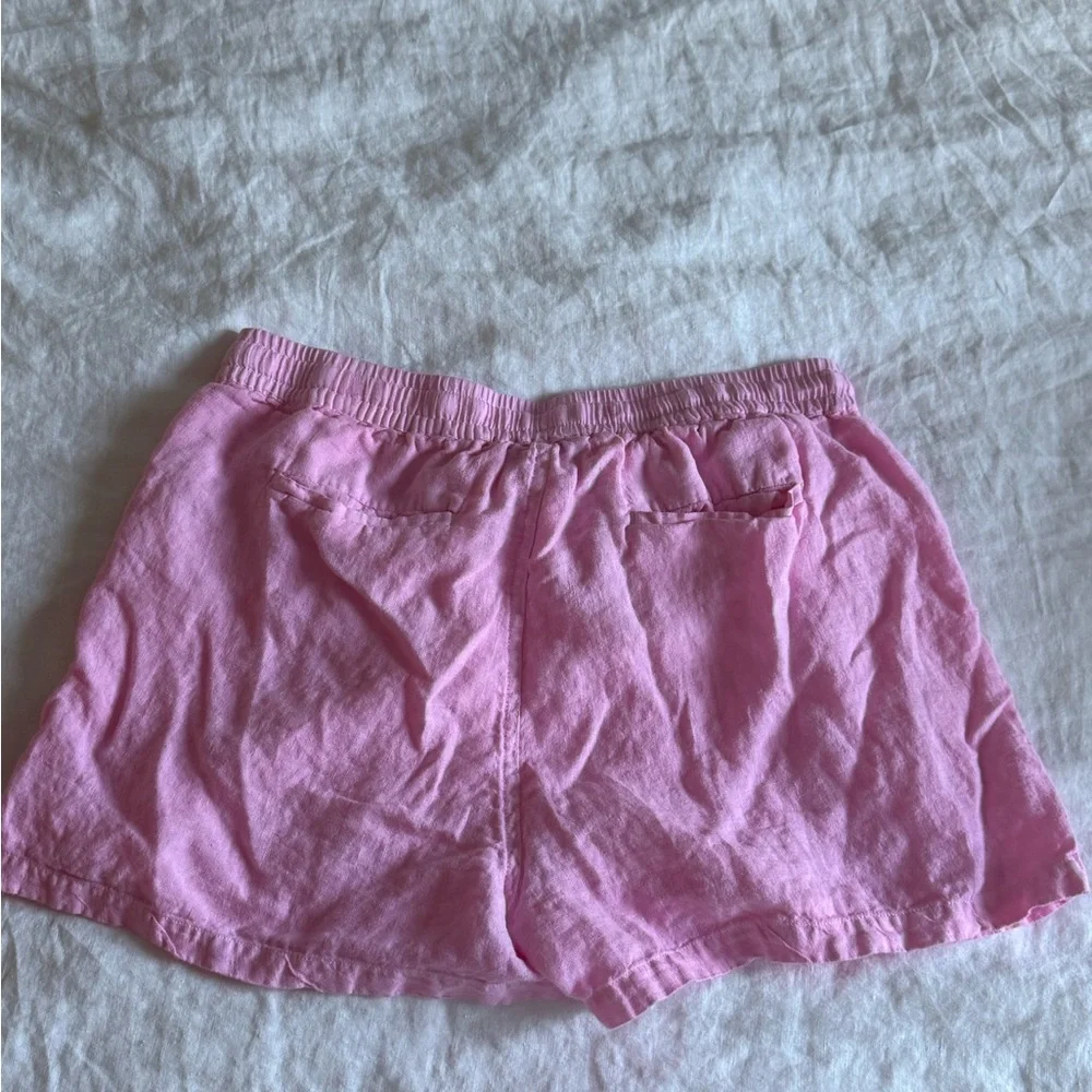 Women’s quince linen shorts pink - Picture 3 of 3